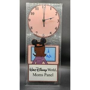 Disney Moms Panel Signed Fused Glass Clock‎ 2011 planDisney Rare Award